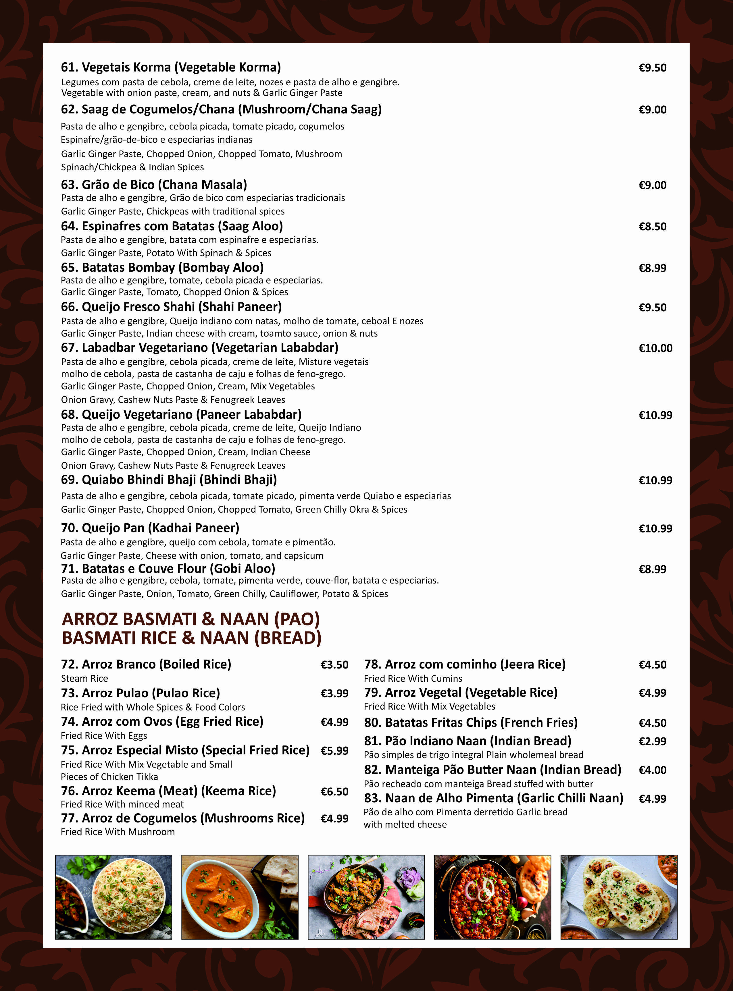 Menu Page 5