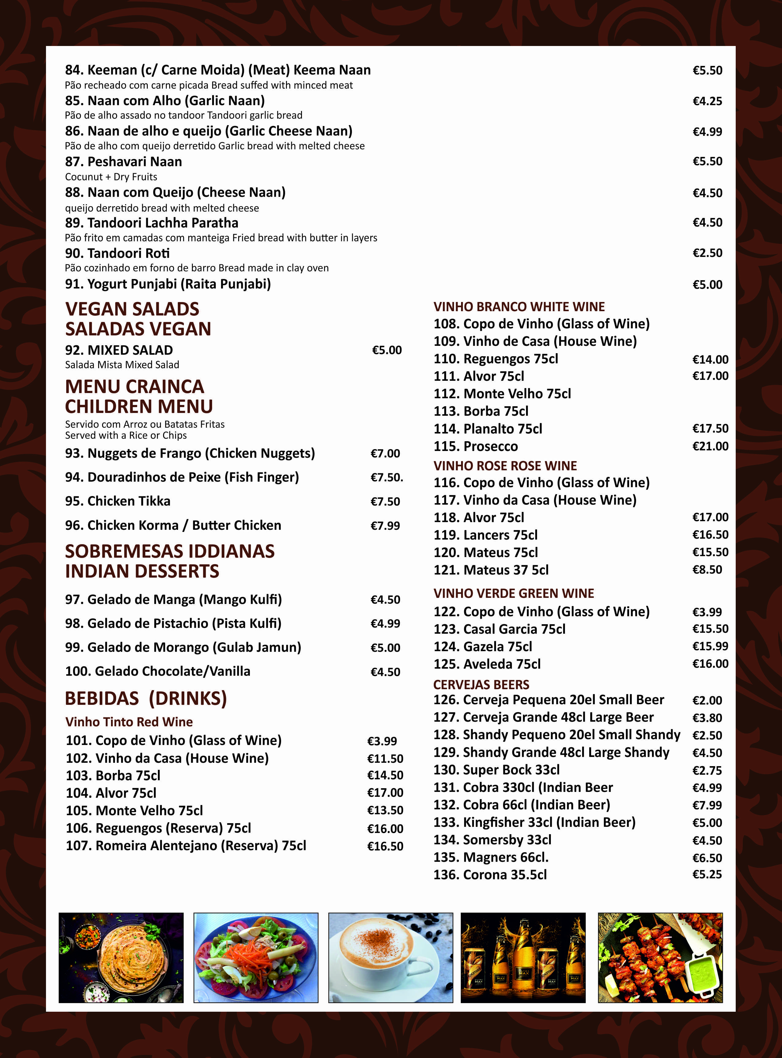 Menu Page 6